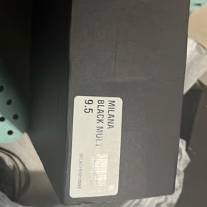 Betsy Johnson Milana  Black Multi / Heeled Sandal/ pump!!